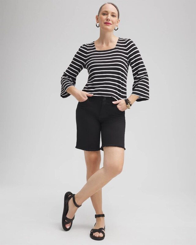 Girlfriend 7 Fray Hem Shorts - image 2